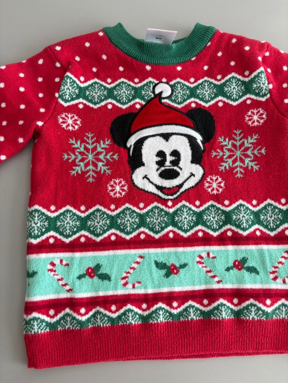 Disney Kids Mickey Mouse Santa Ugly Christmas Sweater Size 3T (Up to 98cm)